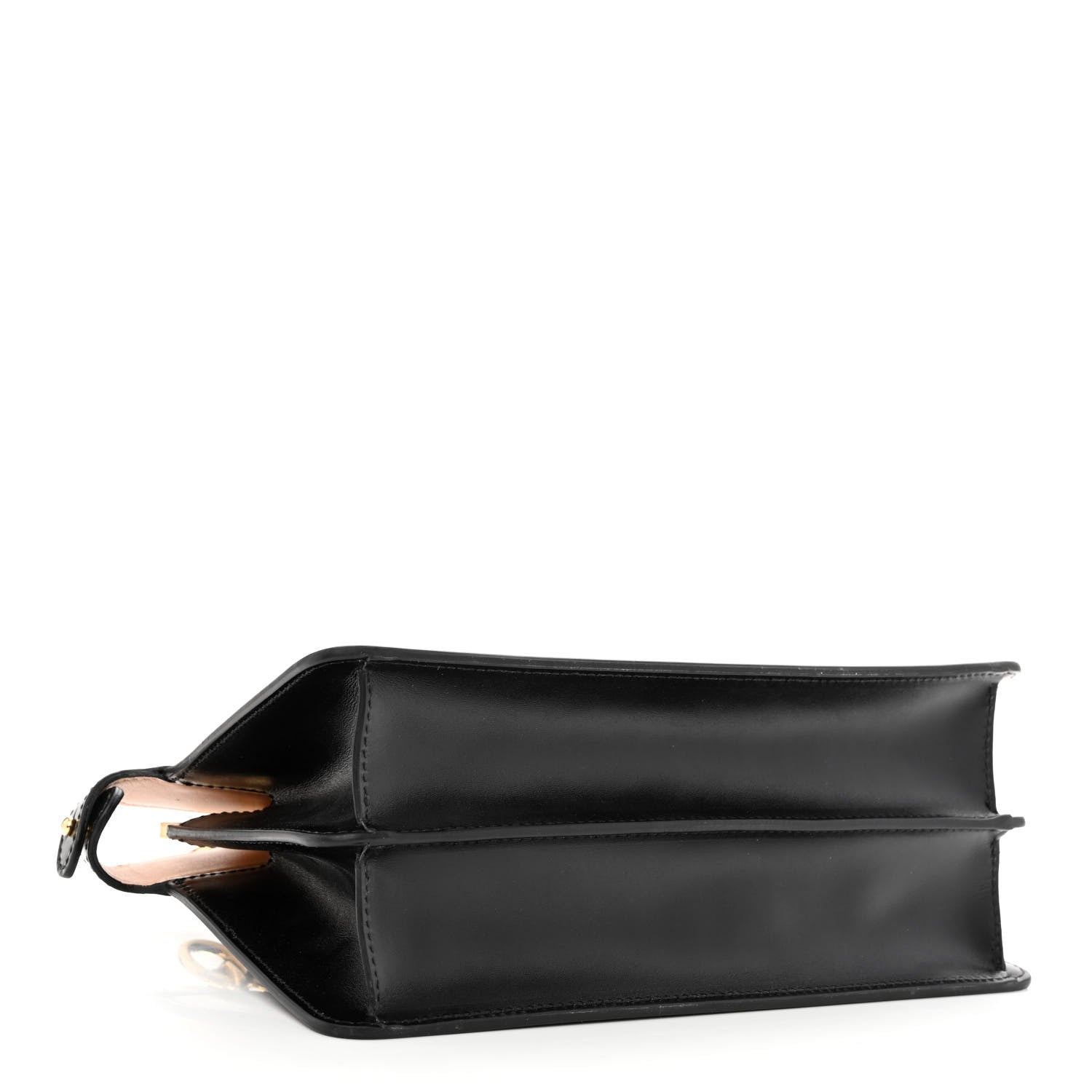 Fendi Vitello King Luxor Shiny Nappa Medium Peekaboo I SEE U East West Satchel Black Light Rose 4 of 10