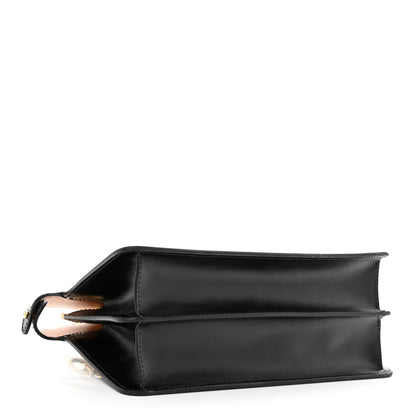 Fendi Vitello King Luxor Shiny Nappa Medium Peekaboo I SEE U East West Satchel Black Light Rose 4 of 10