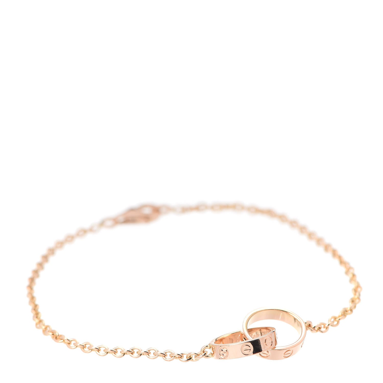 Cartier 18K Pink Gold Interlocking LOVE Bracelet 1 of 6