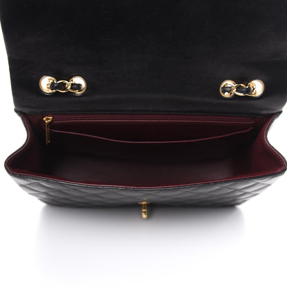 Chanel Lambskin Quilted Jumbo Single Flap Black 5 of 15