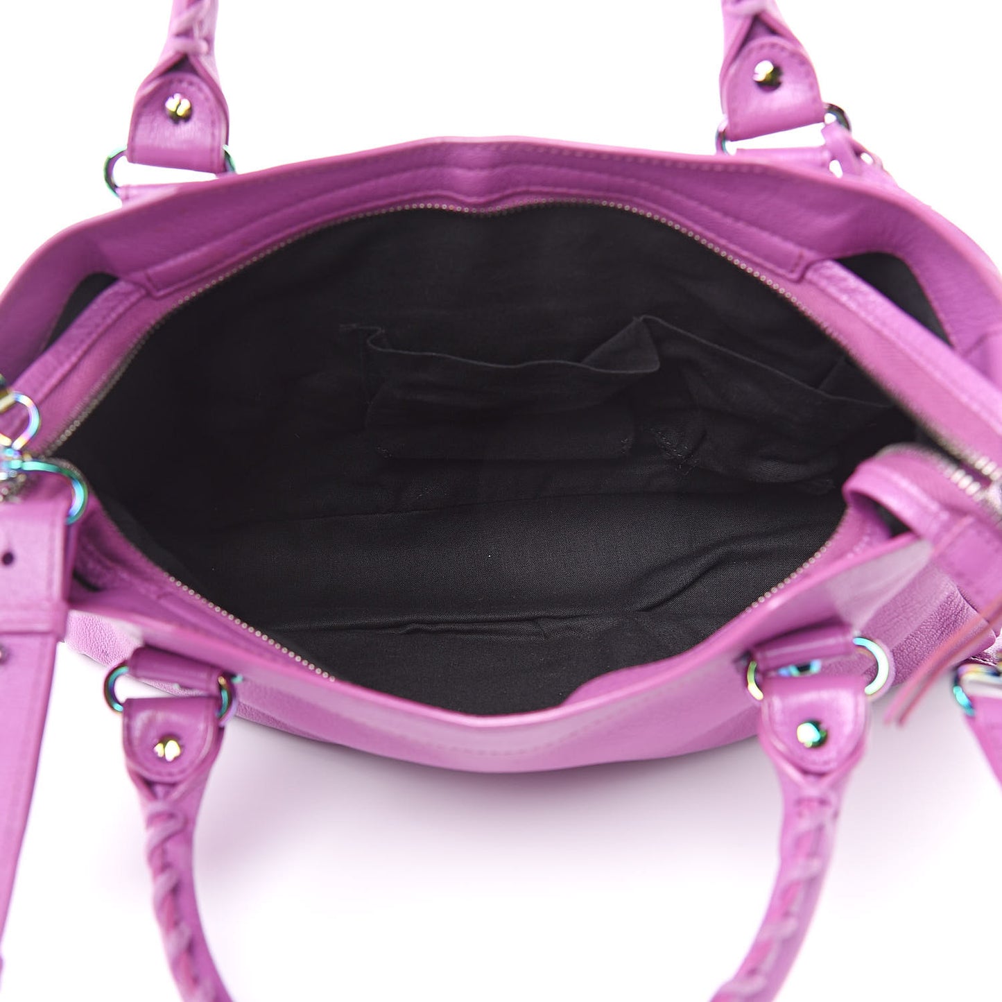 Chevre Iridescent Metallic Edge Hardware Town
