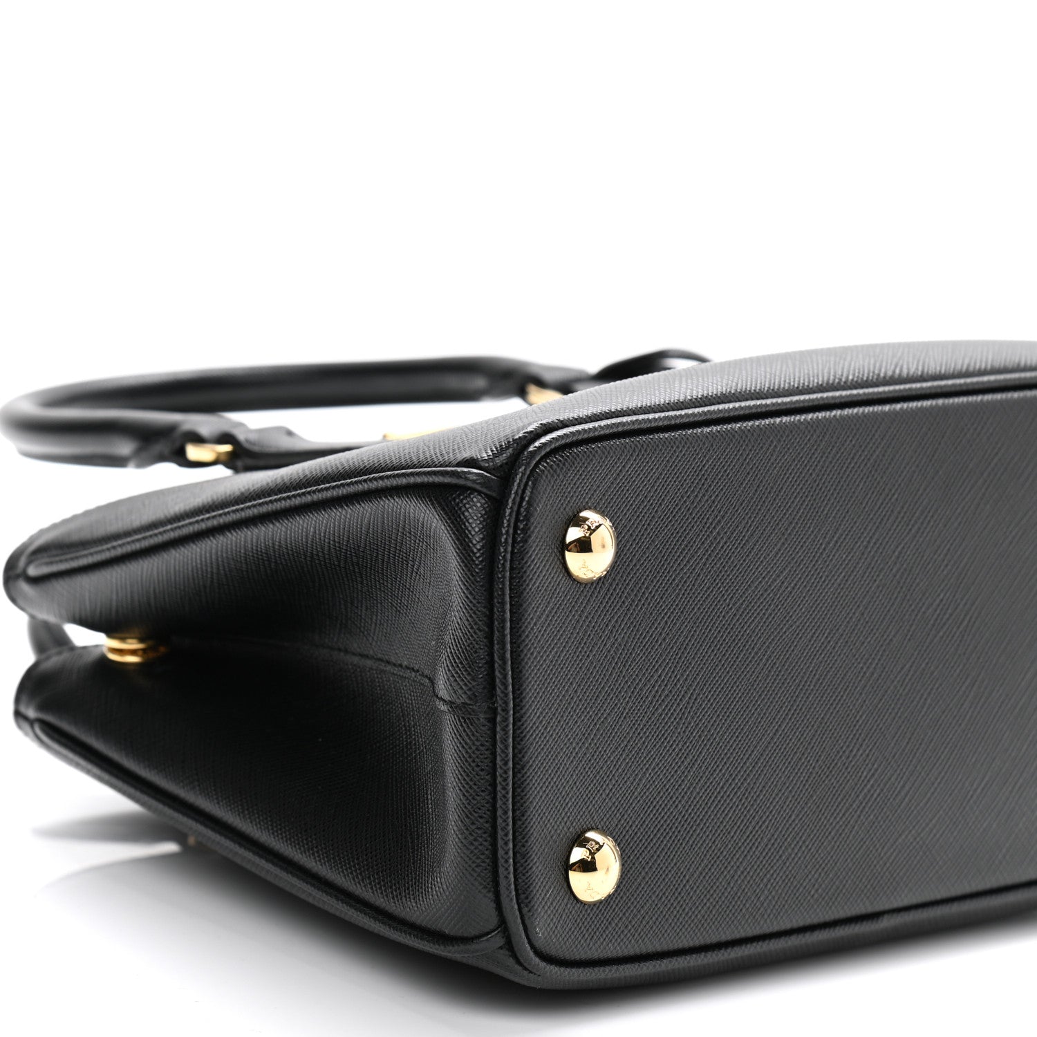 Prada Saffiano Lux Micro Galleria Shoulder Bag Black 8 of 10