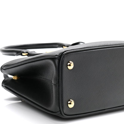 Prada Saffiano Lux Micro Galleria Shoulder Bag Black 8 of 10
