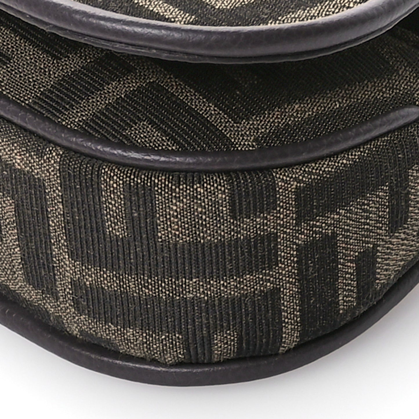 Fabric Jacquard Vitello Cher Cuoio FF 1974 Nano Fendi C'mon Tobacco Moro Ebano