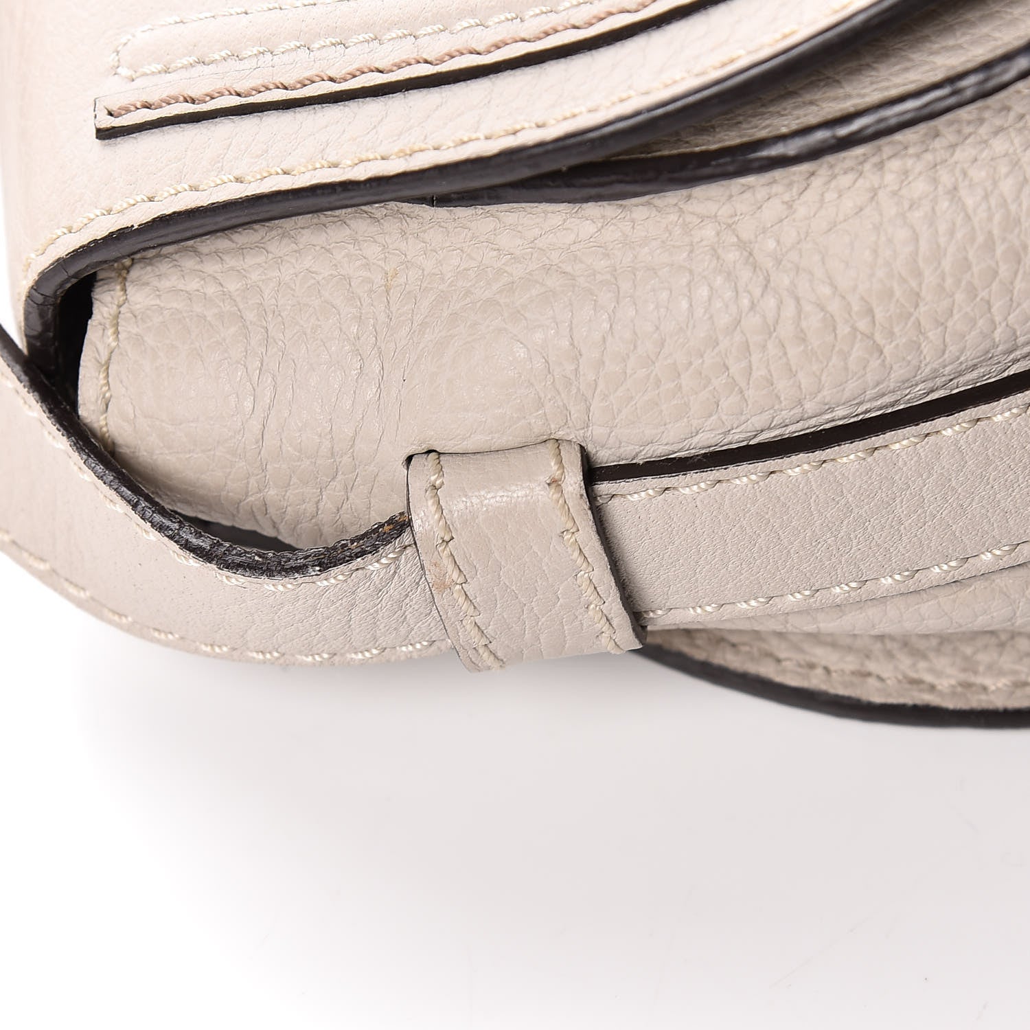 Chloe Calfskin Mini Marcie Round Crossbody Bag Dove 12 of 14