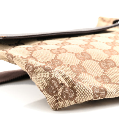 Gucci GG Monogram Double Pocket Belt Bag Dark Brown 9 of 10