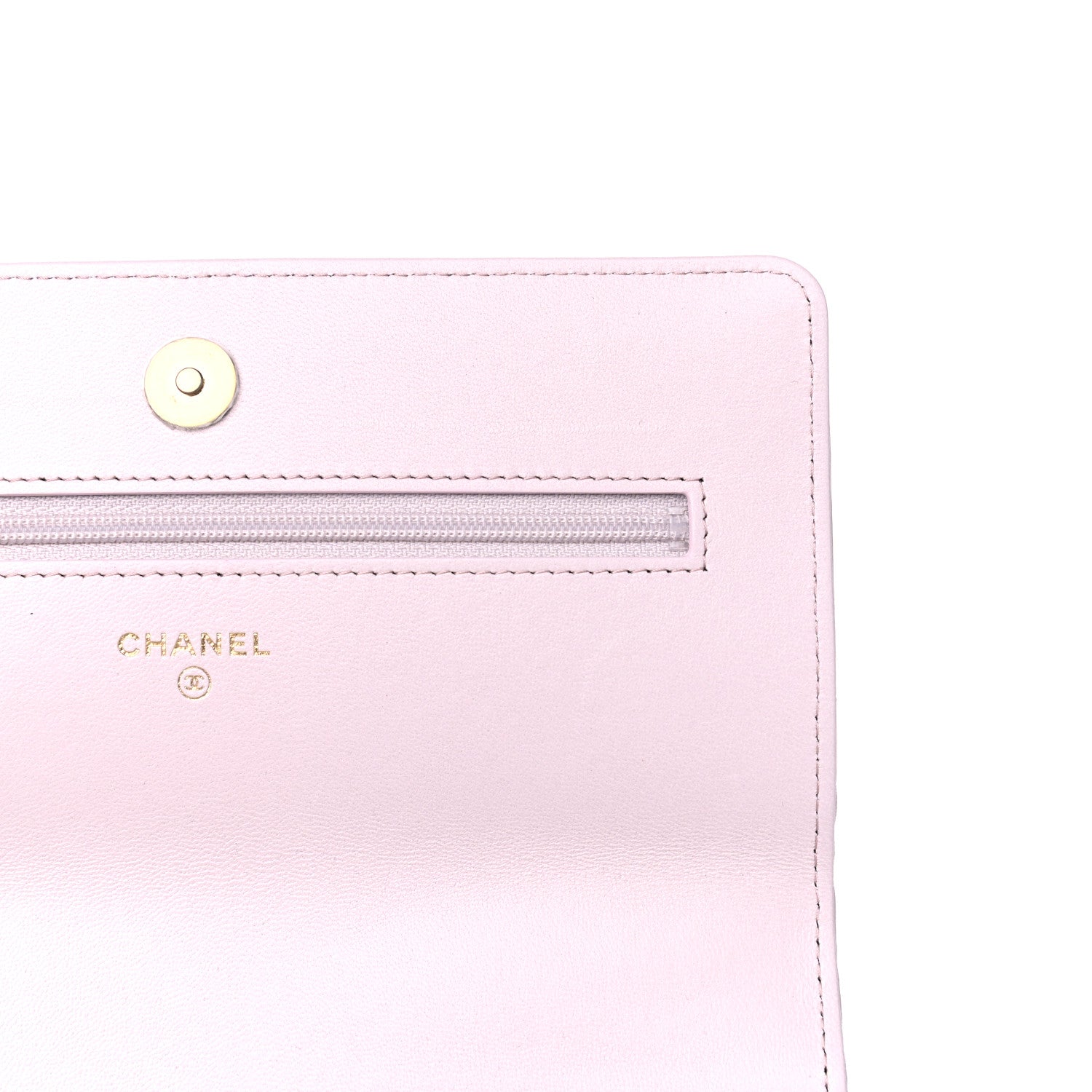Chanel Lambskin Quilted Chanel 19 Wallet On Chain WOC Light Purple 3 of 7