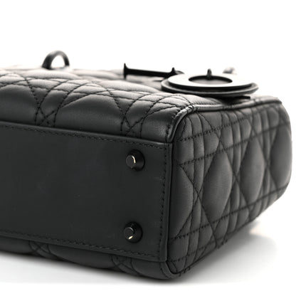 Christian Dior Ultra Matte Calfskin Cannage Mini Lady Dior Black 10 of 10