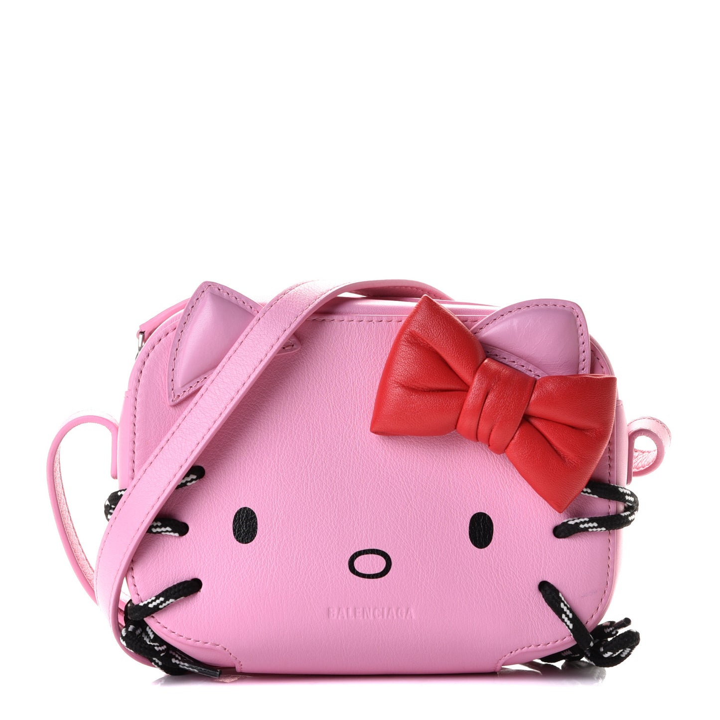 Calfskin Hello Kitty Camera Bag Pink