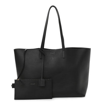 Saint Laurent Calfskin Large Shopping Tote Black 1 of 10