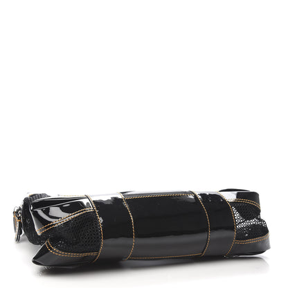 Fendi Patent Mesh Large B Mix Tote Black 4 of 10