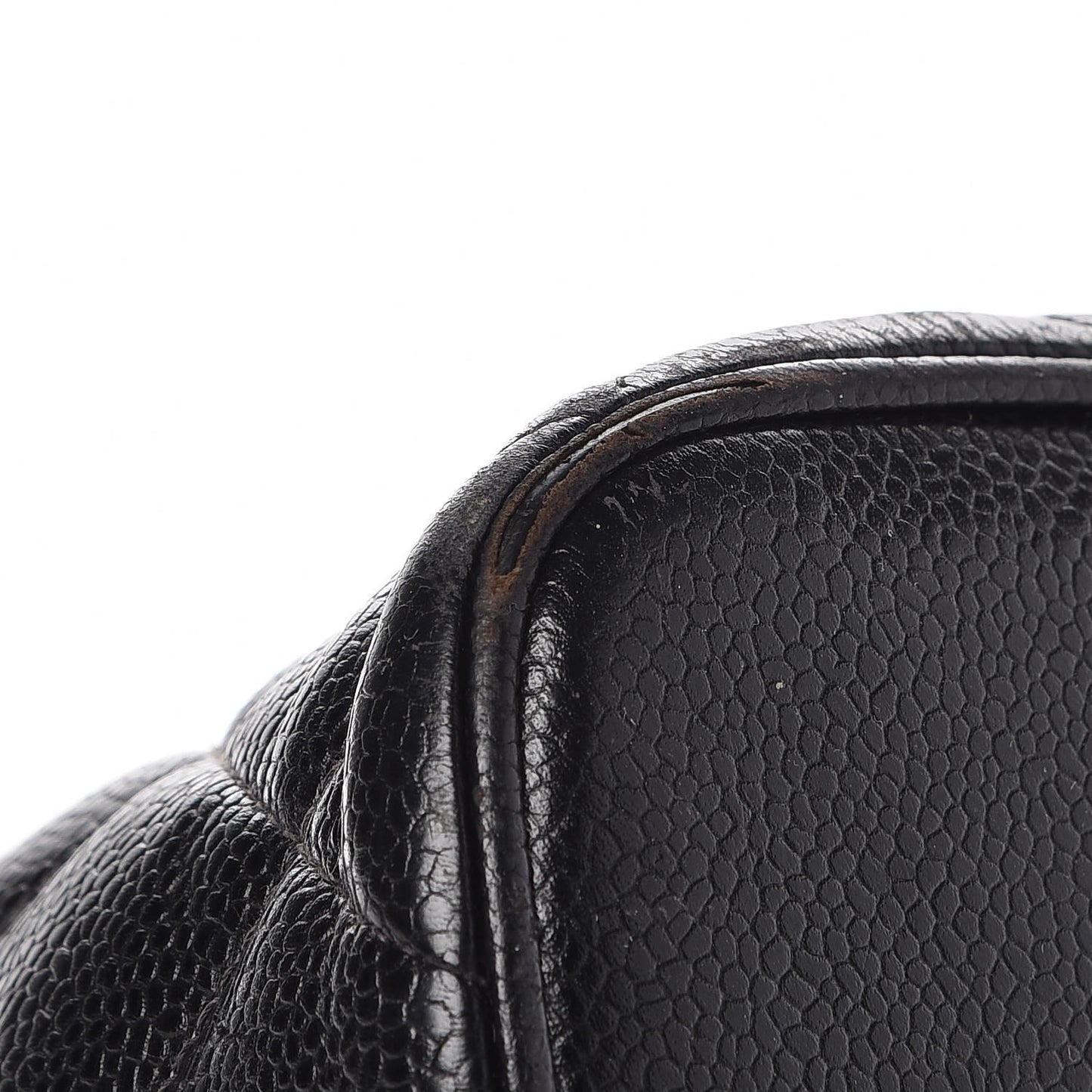 Caviar Quilted Medallion Tote Black