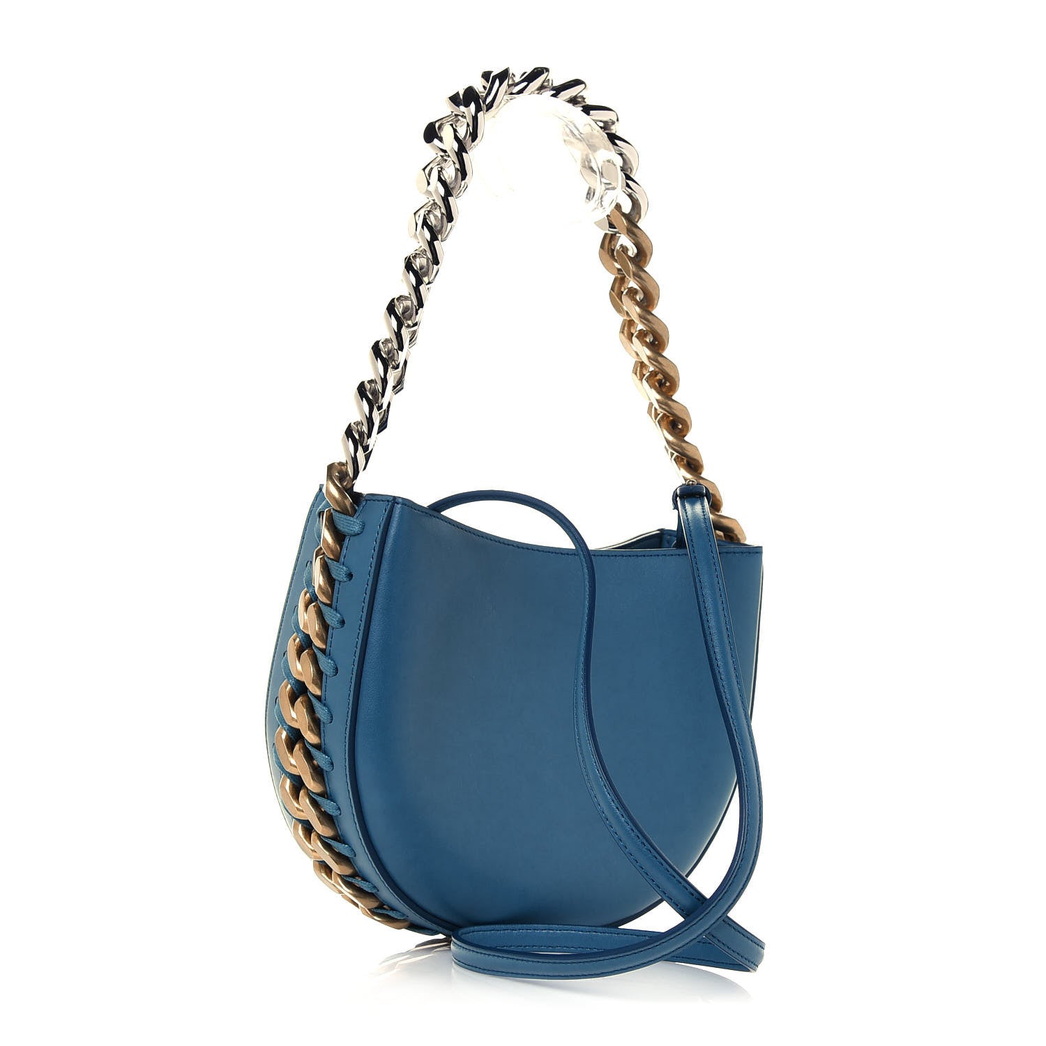 Stella McCartney Eco Alter Nappa Medium Frayme Shoulder Bag Teal 3 of 11