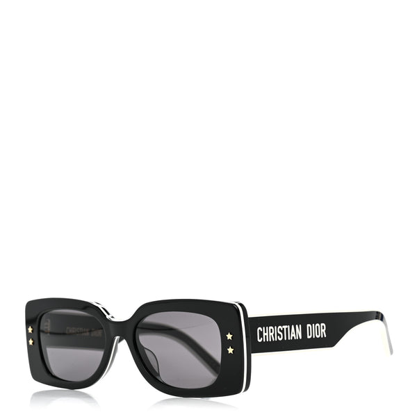 Christian Dior Diorpacific S1U Square Sunglasses Black White
