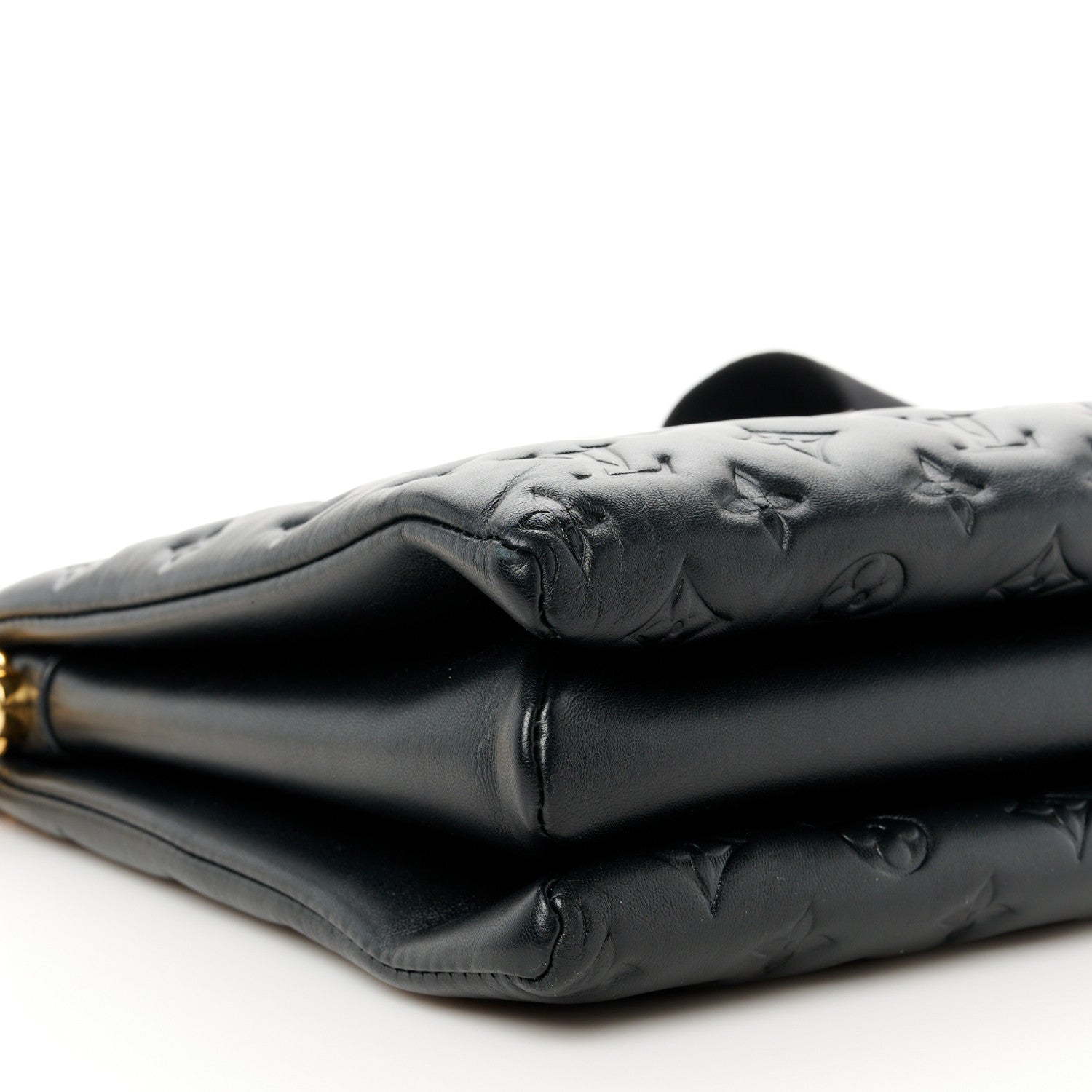 Louis Vuitton Lambskin Embossed Monogram Coussin MM  Black 10 of 11