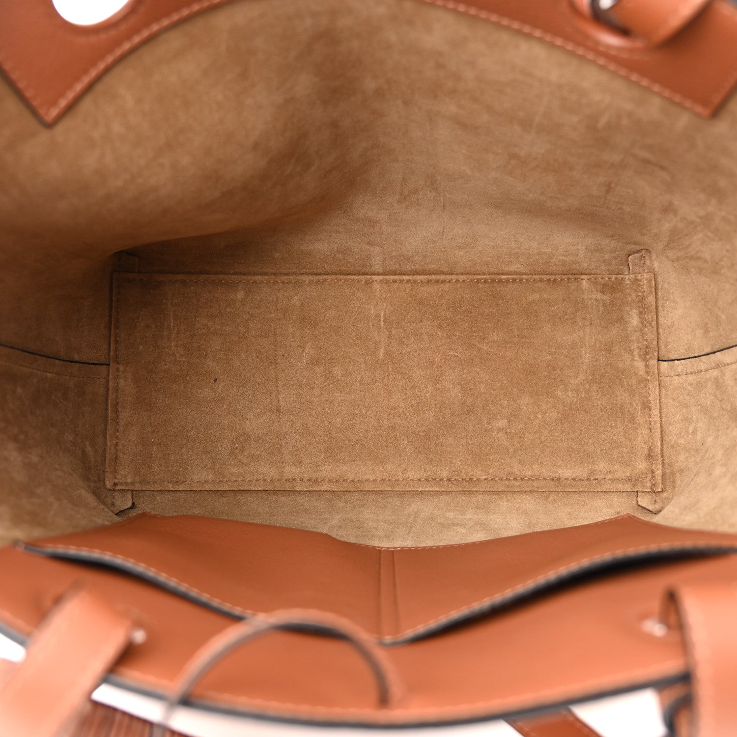 Loewe Smooth Calfskin Small Anagram Tote Tan 5 of 9