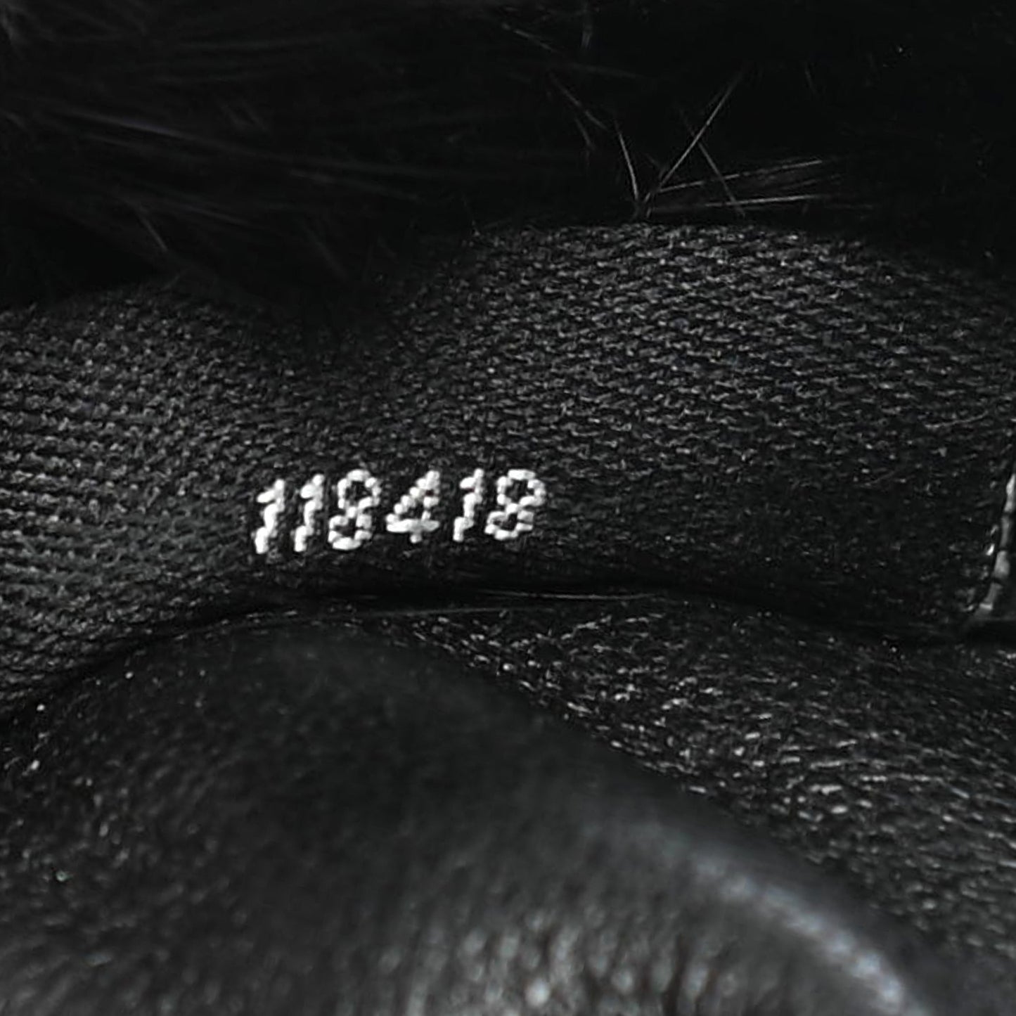 Fur Micro Mini CEO Bag Black