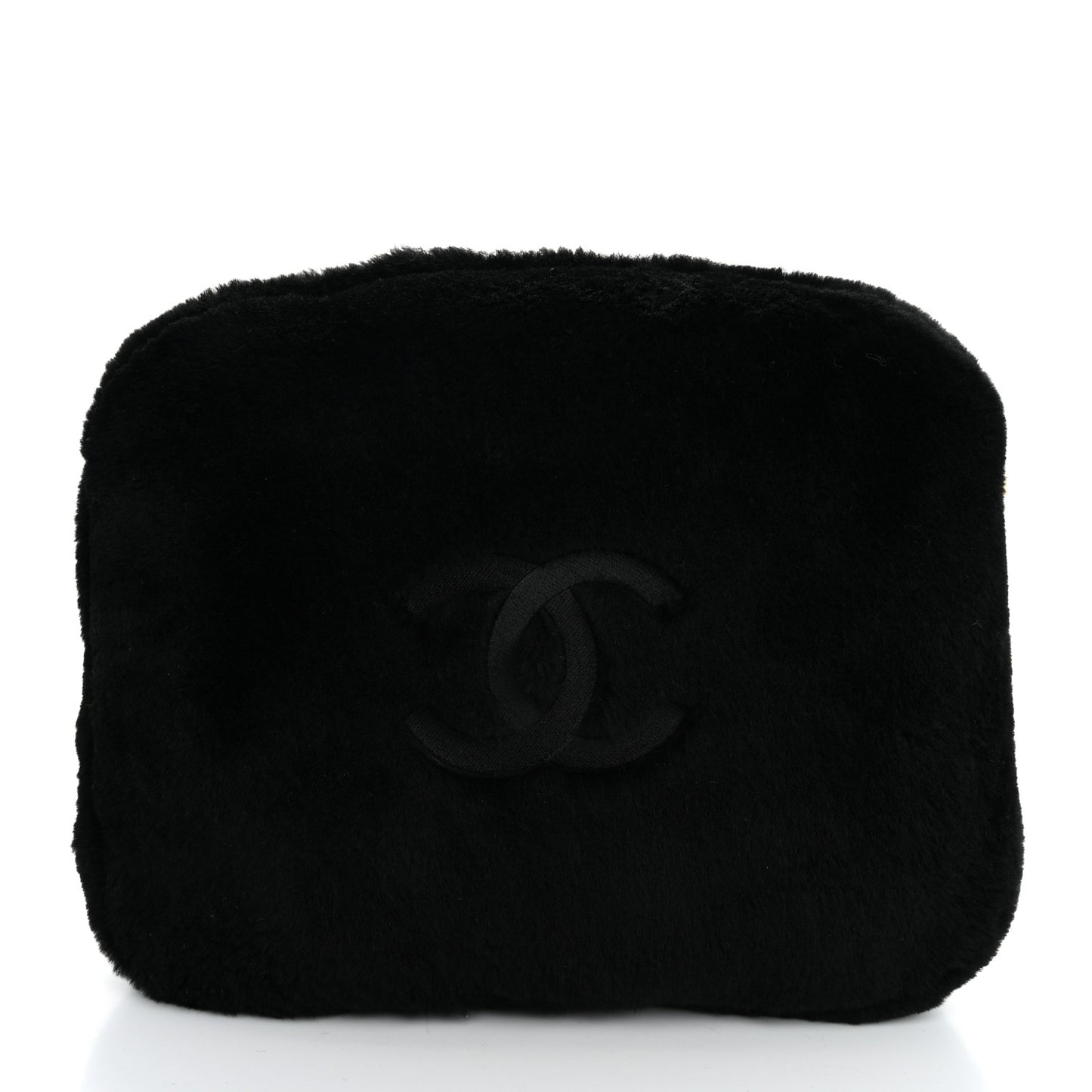 Shearling CC Flat Mules 39 Black