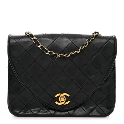 Chanel Lambskin Quilted Small Single Flap Black 1 of 12