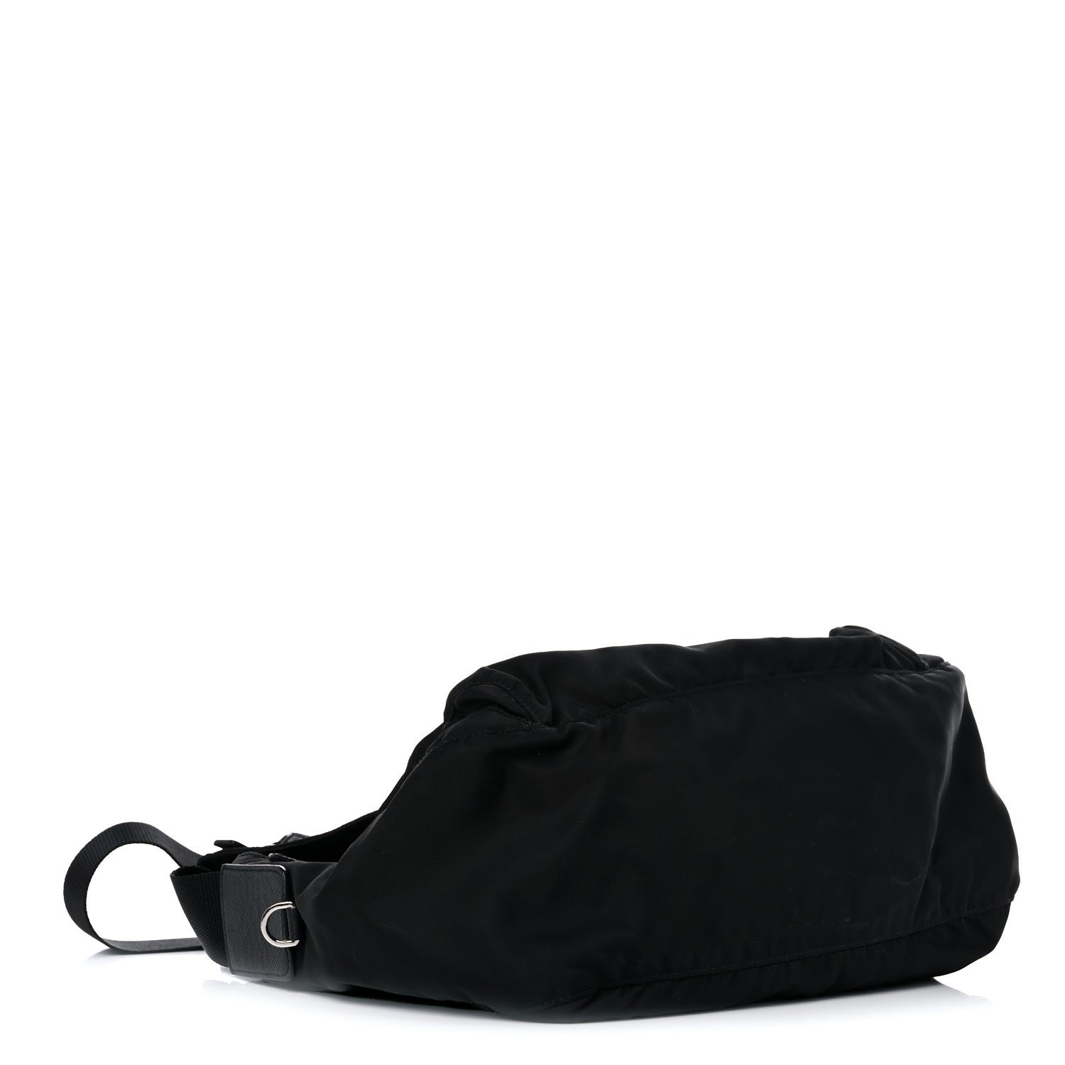 Prada Tessuto Nylon Saffiano Messenger Bag Black 4 of 15