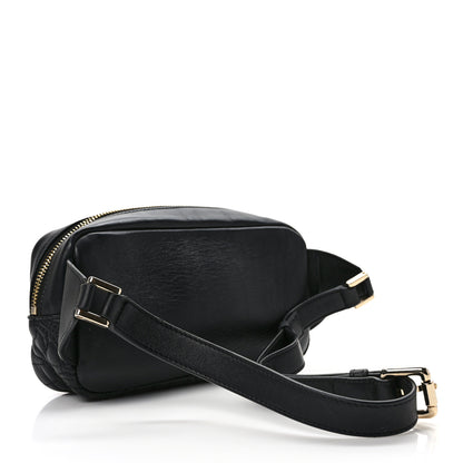 Versace Nappa Barocco Quilted Vanitas Medea Belt Bag Black 3 of 10
