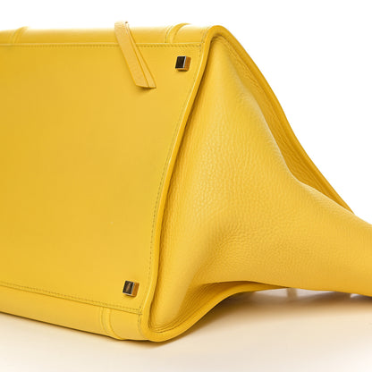 Celine Supple Calfskin Medium Phantom Luggage Sun Yellow 8 of 9
