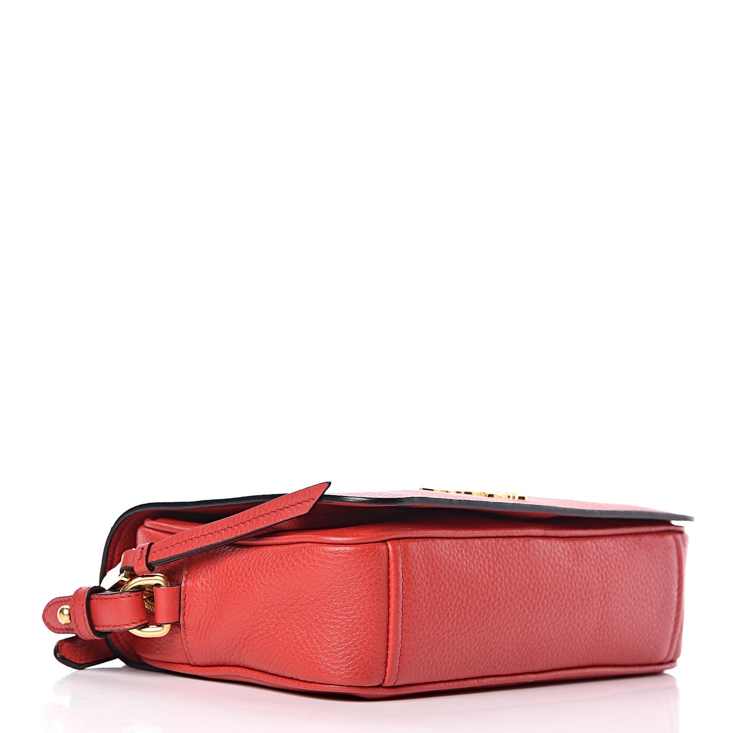 Vitello Phenix Flap Crossbody Rosso