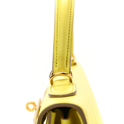 Hermes Epsom Kelly Sellier 32 Lime 11 of 11