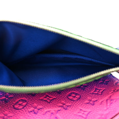 Louis Vuitton Taurillon Illusion Trio Pouch Bleu Rose 5 of 10