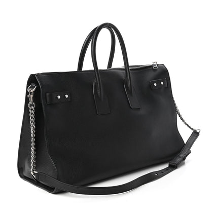 Saint Laurent Grained Calfskin Medium Souple Sac De Jour Duffle Black 4 of 11