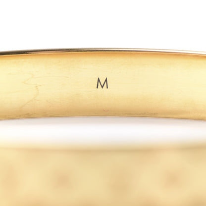 Louis Vuitton Brass Monogram Nanogram Cuff M Gold 5 of 7