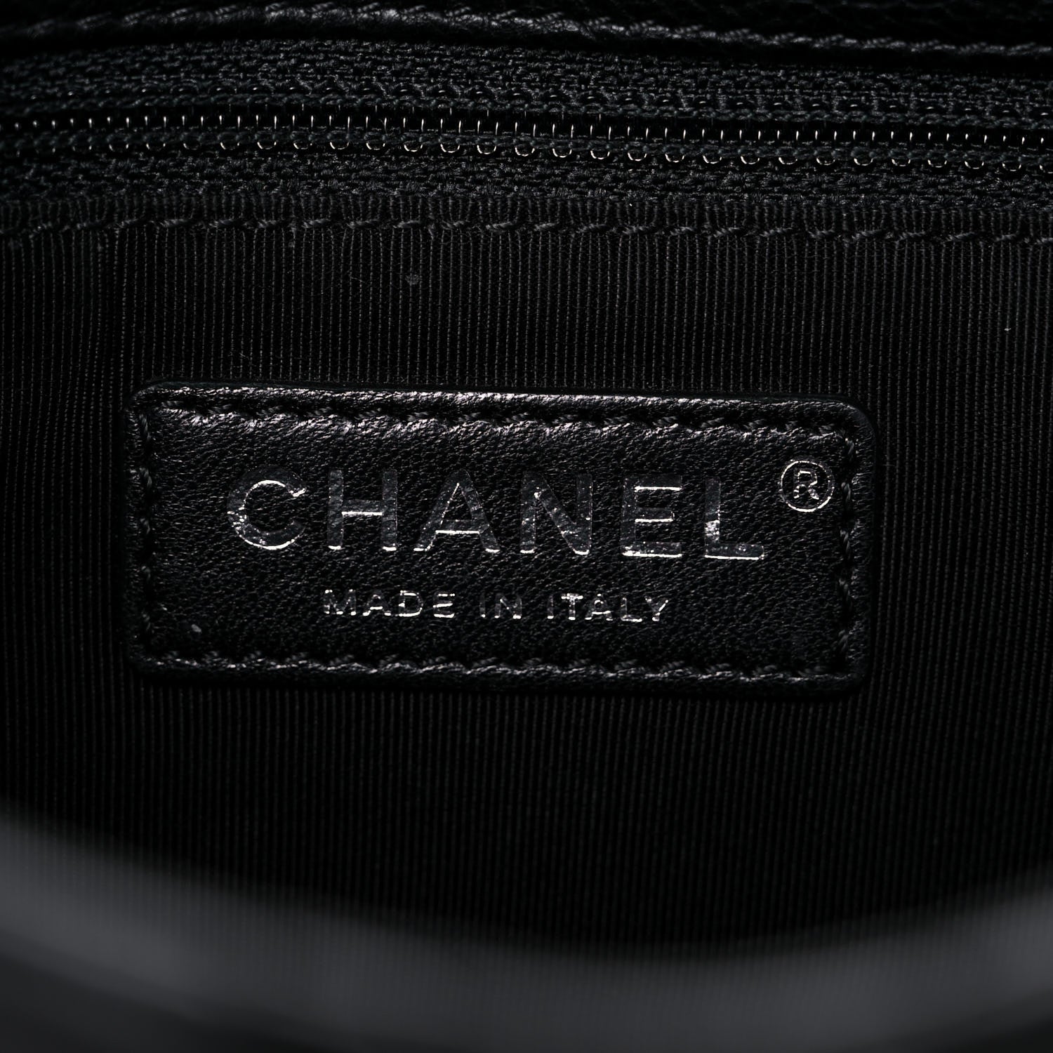 Chanel Calfskin Studded Chevron Quilted Small Wars Flap Black 6 of 11