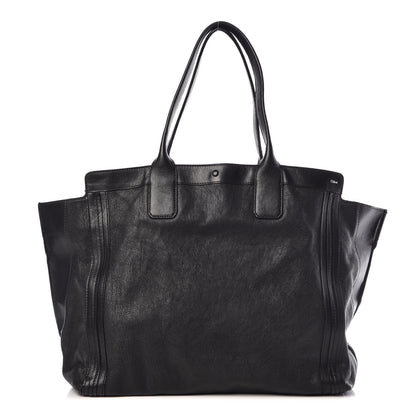Chloe Calfskin Medium Alison East West Tote Black White 1 of 15