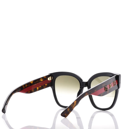 Gucci Square Frame Web Sunglasses GG0059S Black 4 of 8