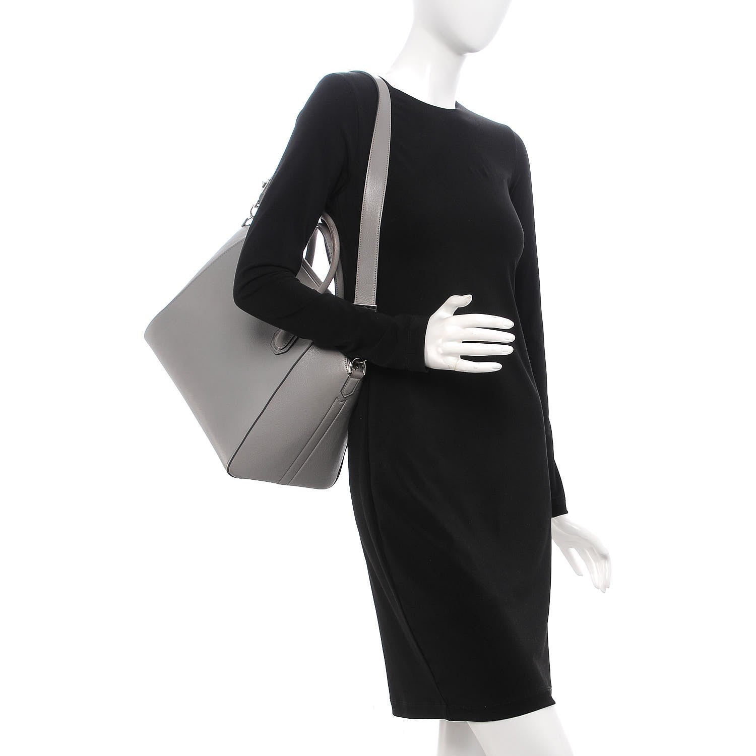 Givenchy Sugar Goatskin Medium Antigona Pearl Grey 2 of 19