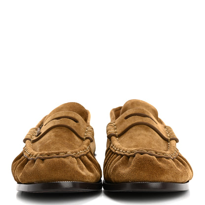 Saint Laurent Suede Le Loafer 15 Penny Slippers 36 Cuoio 3 of 10