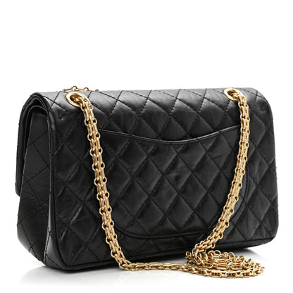 Chanel Aged Calfskin Quilted 2.55 Reissue 225 Flap Black 3 of 8