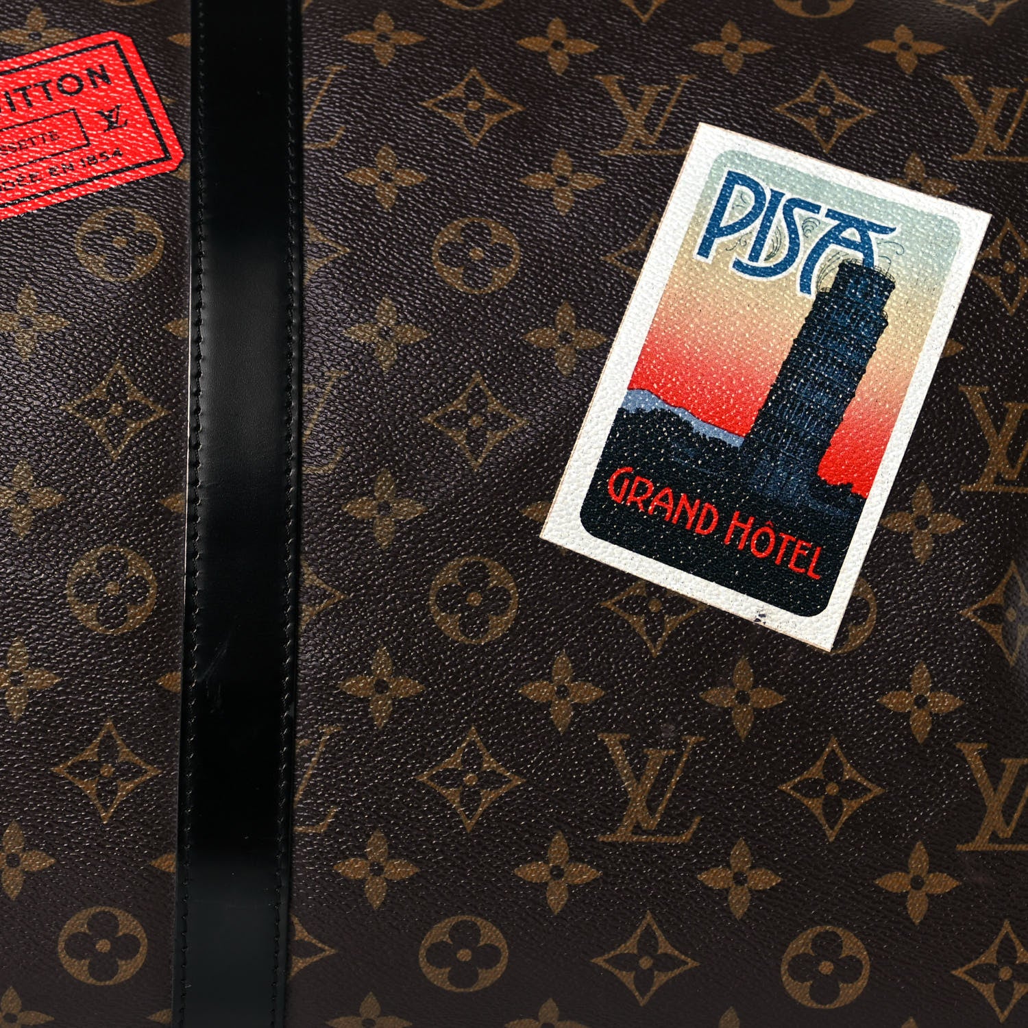 Louis Vuitton Monogram World Tour Keepall Bandouliere 55 8 of 18