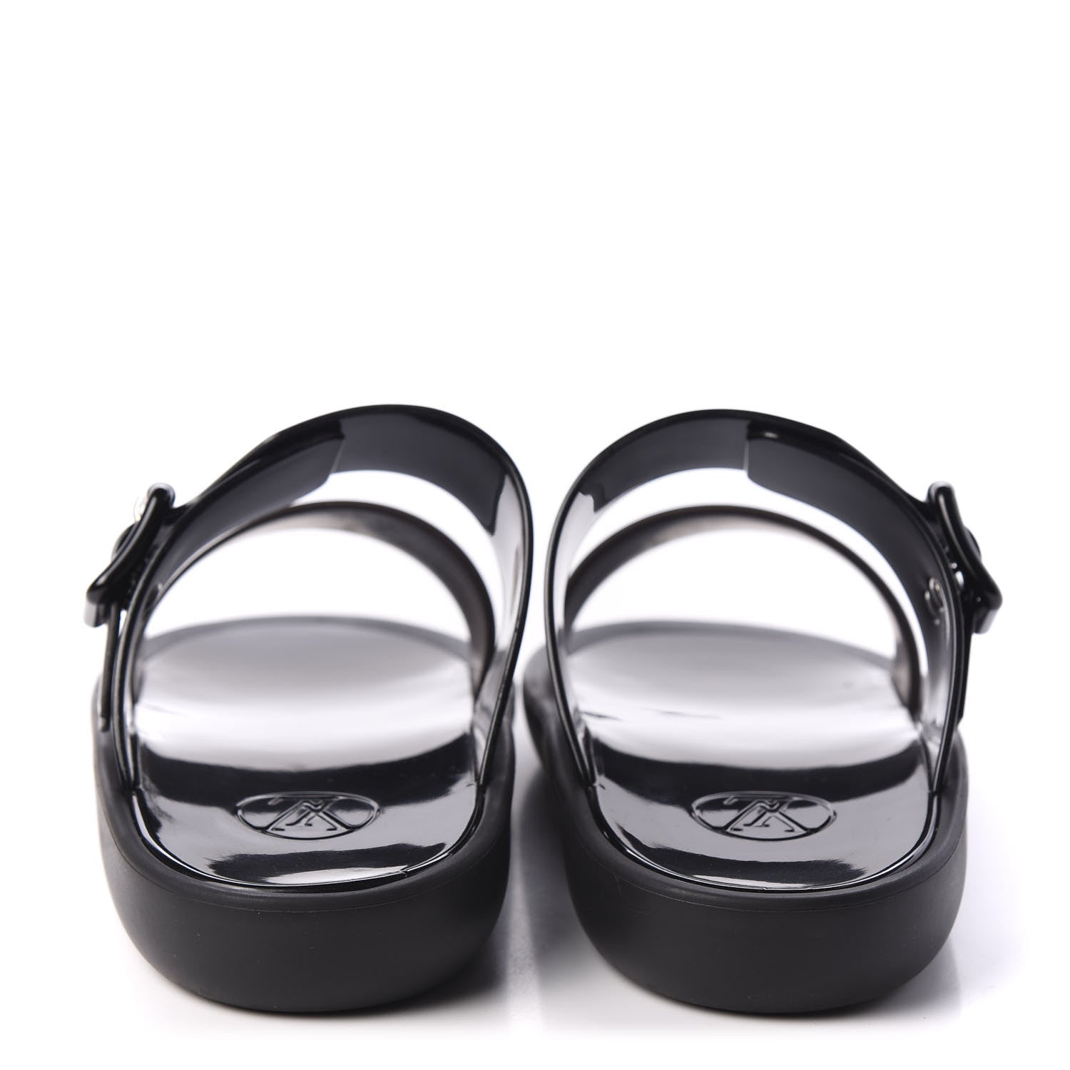 Louis Vuitton Monogram Sunbath Flat Mule Sandals 38 Black 6 of 10