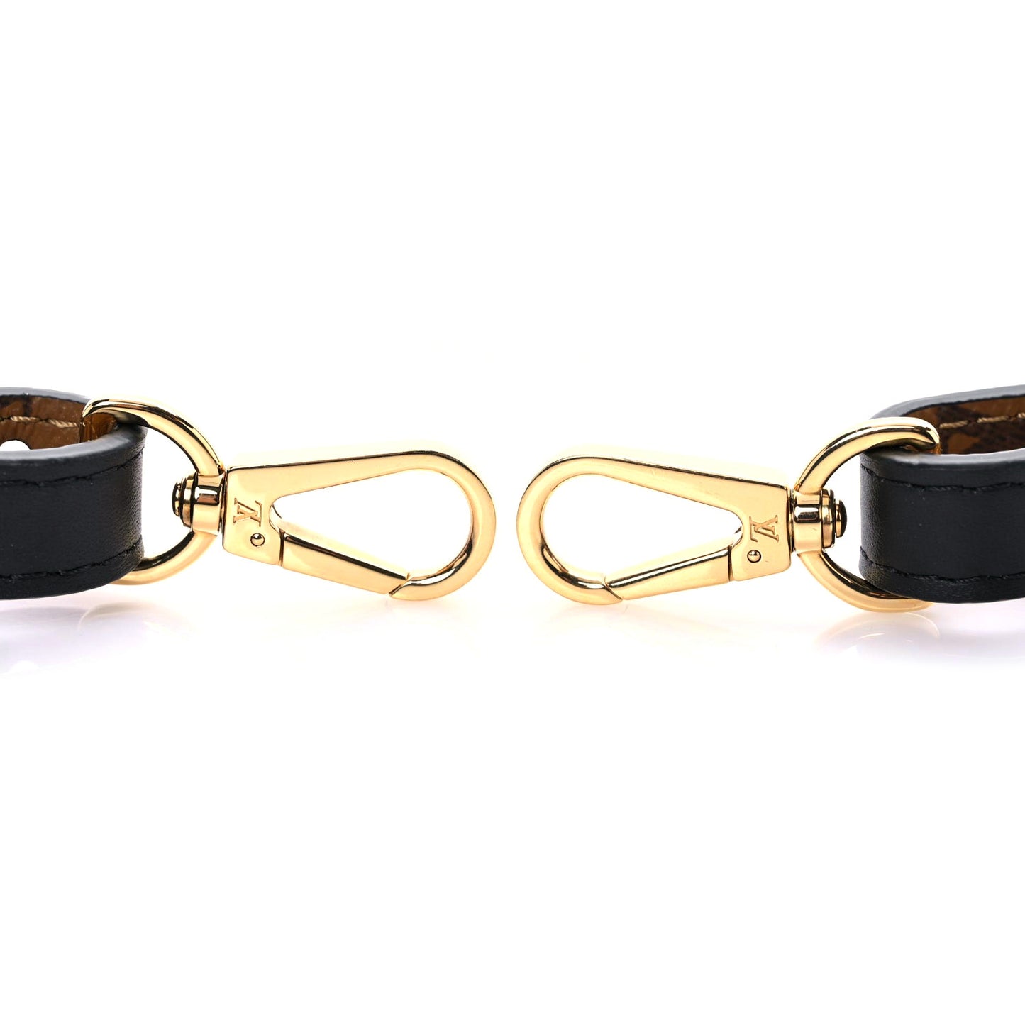 Reverse Monogram Bandouliere Shoulder Strap XL Black