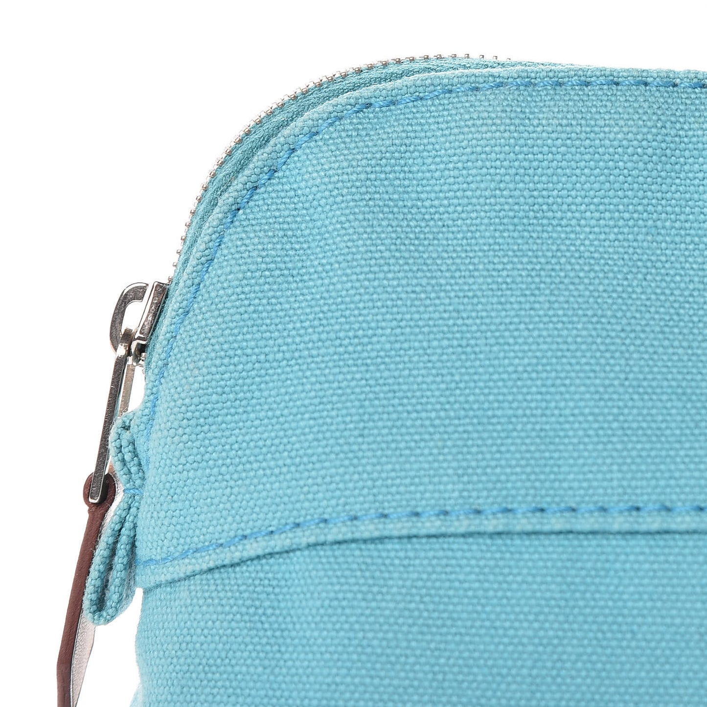 Cotton Canvas Mini Bolide Travel Cosmetic Pouch Bleu Horizon