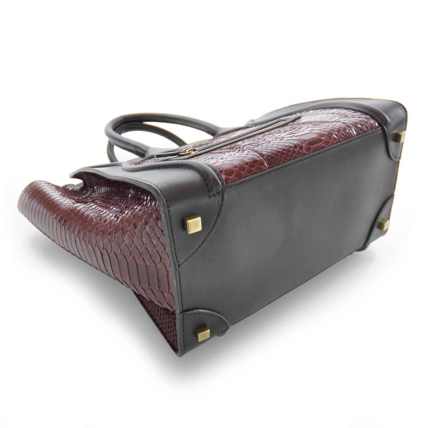Python Mini Luggage Burgundy