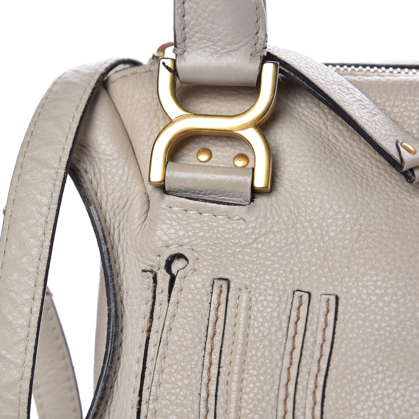 Calfskin Medium Marcie Satchel Dove