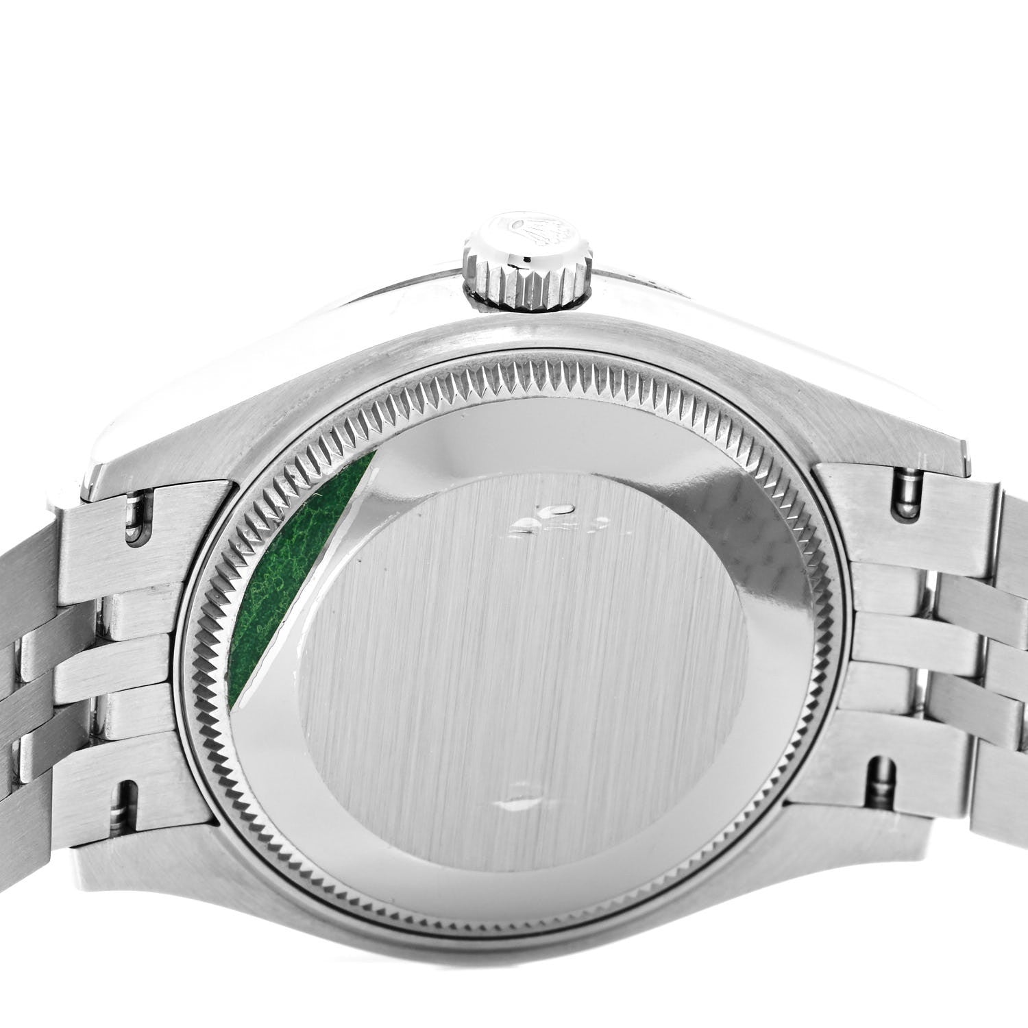 Rolex Stainless Steel 18K White Gold 31mm Oyster Perpetual Datejust Watch Black Roman 278274 4 of 5