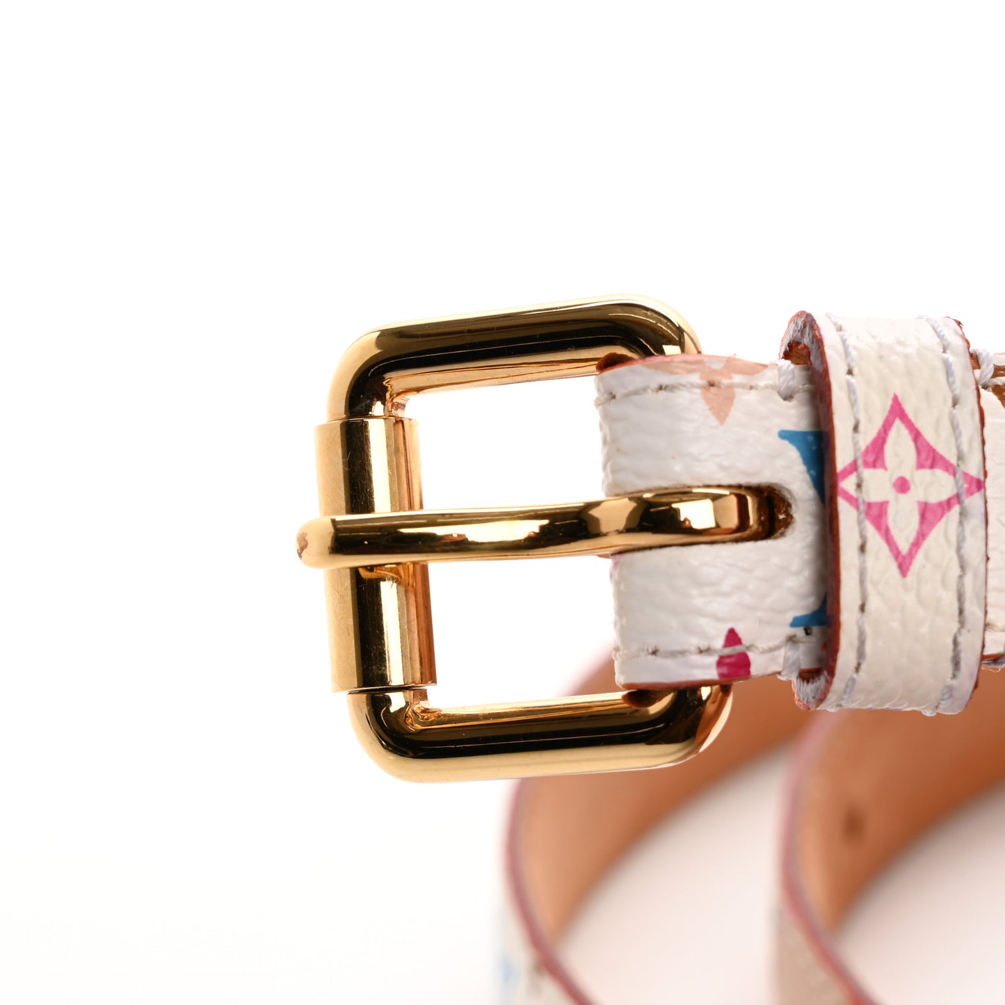 Monogram Multicolor Belt 90 36 White