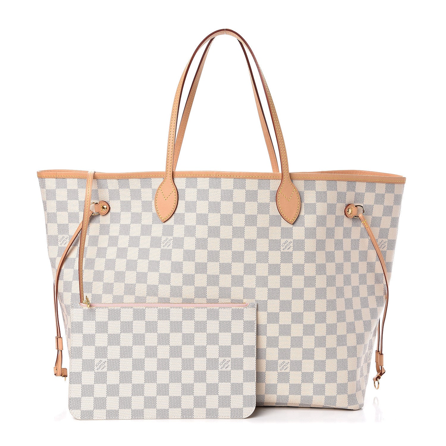 Louis Vuitton Damier Azur Neo Neverfull GM Rose Ballerine 1 of 10