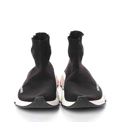 Balenciaga Neoprene Knit Womens Speed Sneakers 39 Black Pink 2 of 6