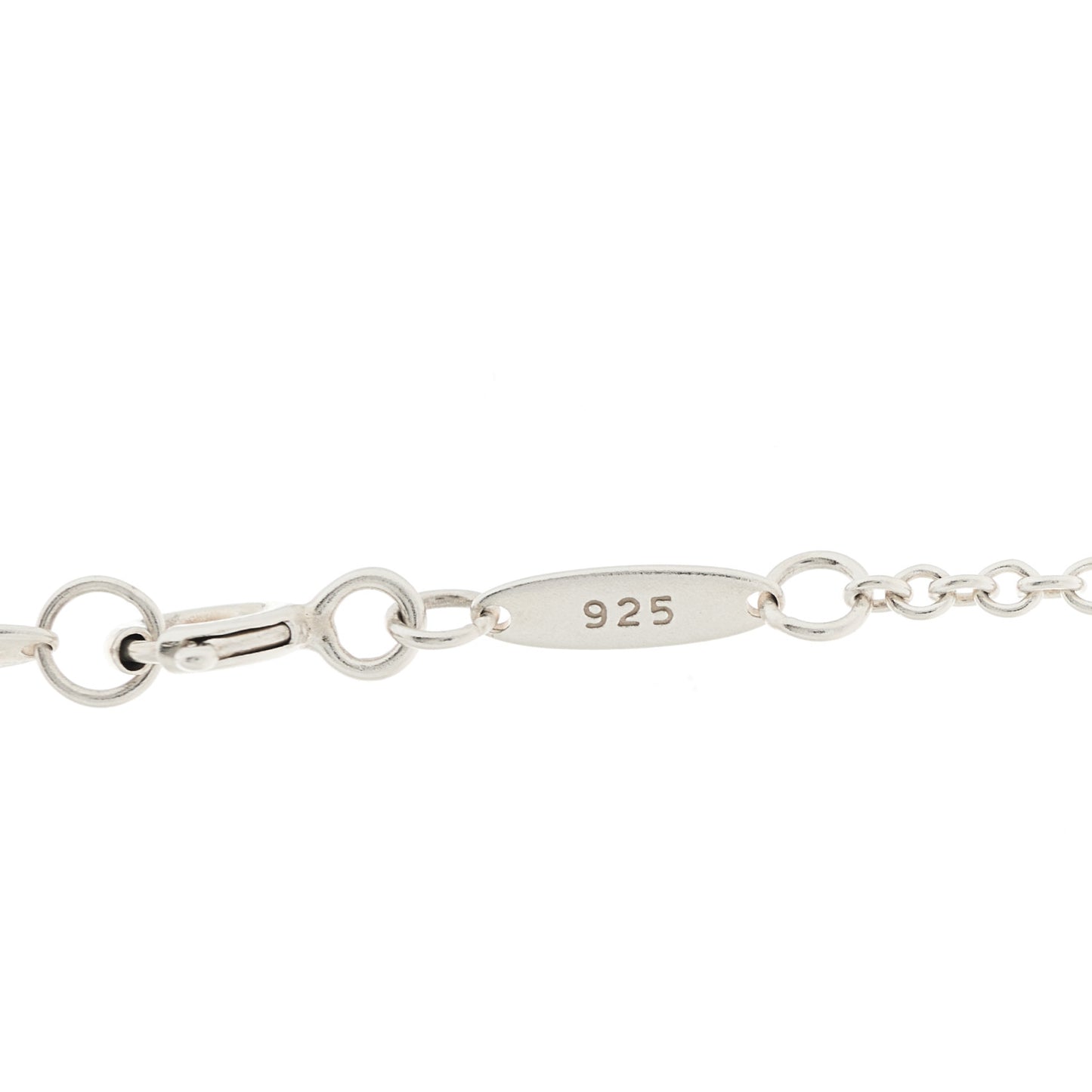 Sterling Silver Elsa Peretti Letter H Pendant Necklace