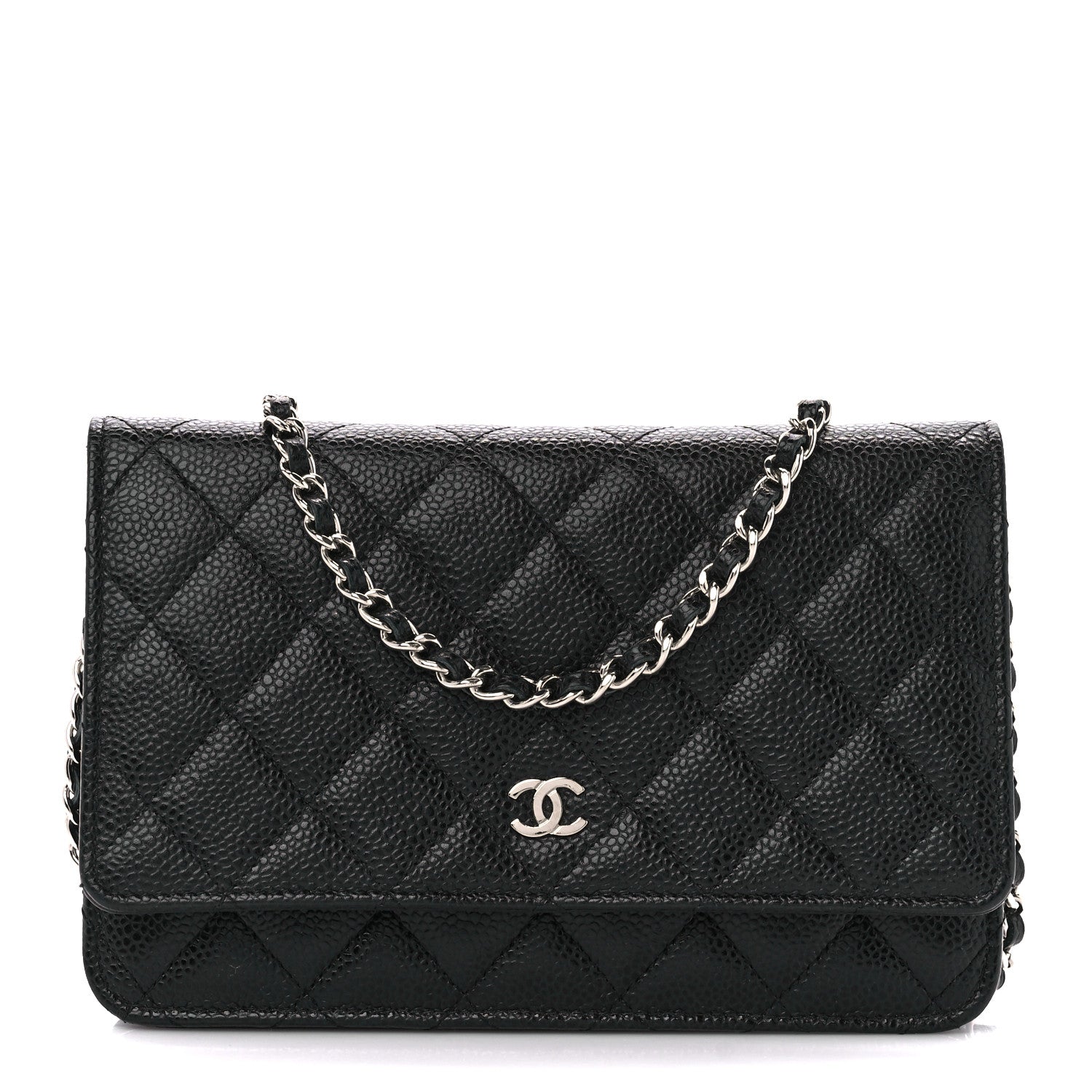 Chanel Caviar Quilted Wallet on Chain WOC Black 1 of 11