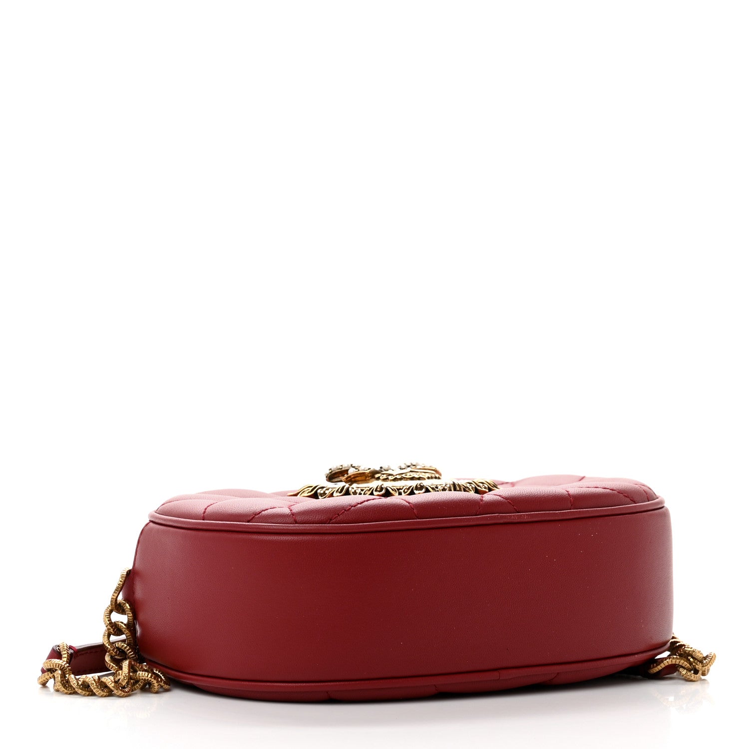 Dolce & Gabbana Calfskin Devotion Crossbody Bag Red 3 of 7